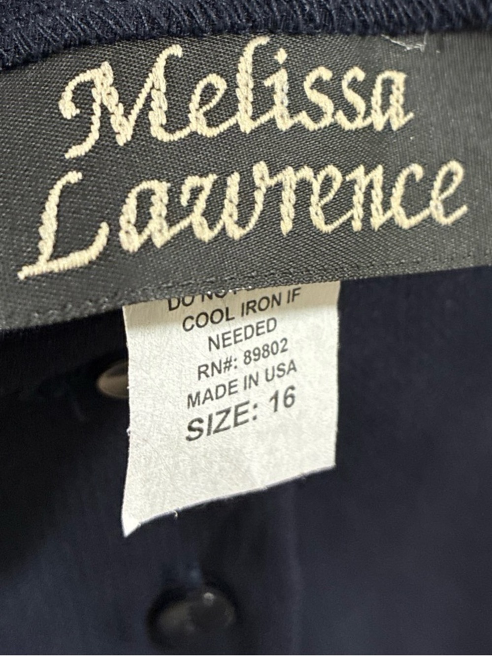 Melissa Lawrence Black Button-Front Midi Skirt - Picture 4 of 7